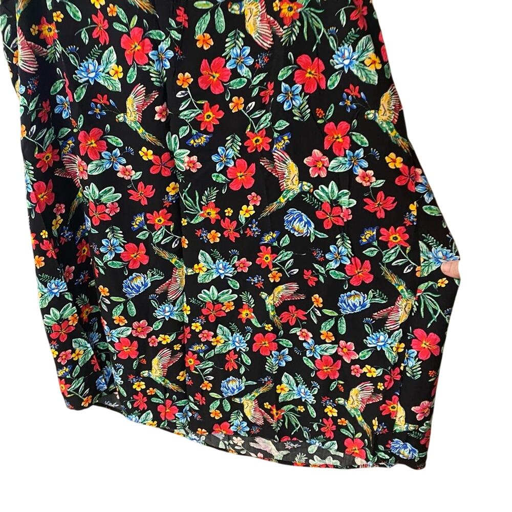 Old navy black Floral Sleeveless Dress resort wear plus size tropical XXL - Picture 4 of 7